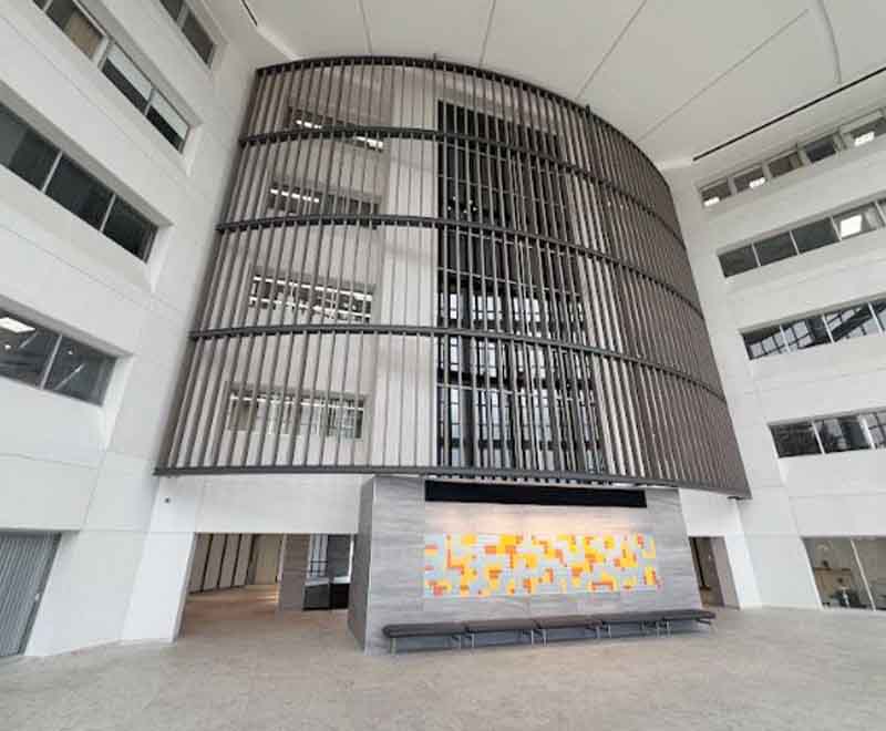 Dual outdoor HVAC condenser units installed on raised platform by L.F. Fenimore Plumbing and HVAC in South Jersey.